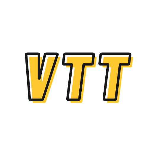 logo que muestra las letras VTT en mayúsculas
